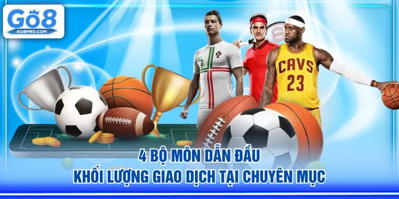 4 bộ môn dẫn đầu khối lượng giao dịch tại chuyên mục